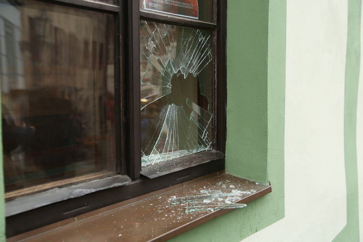 A2B Glass are able to board up broken windows while they are being repaired in Neston.